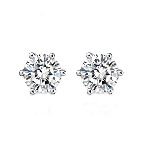 Womens Silver Stud Earrings Fashion Accessory