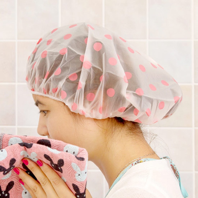 Waterproof Shower Cap Thick and Reusable
