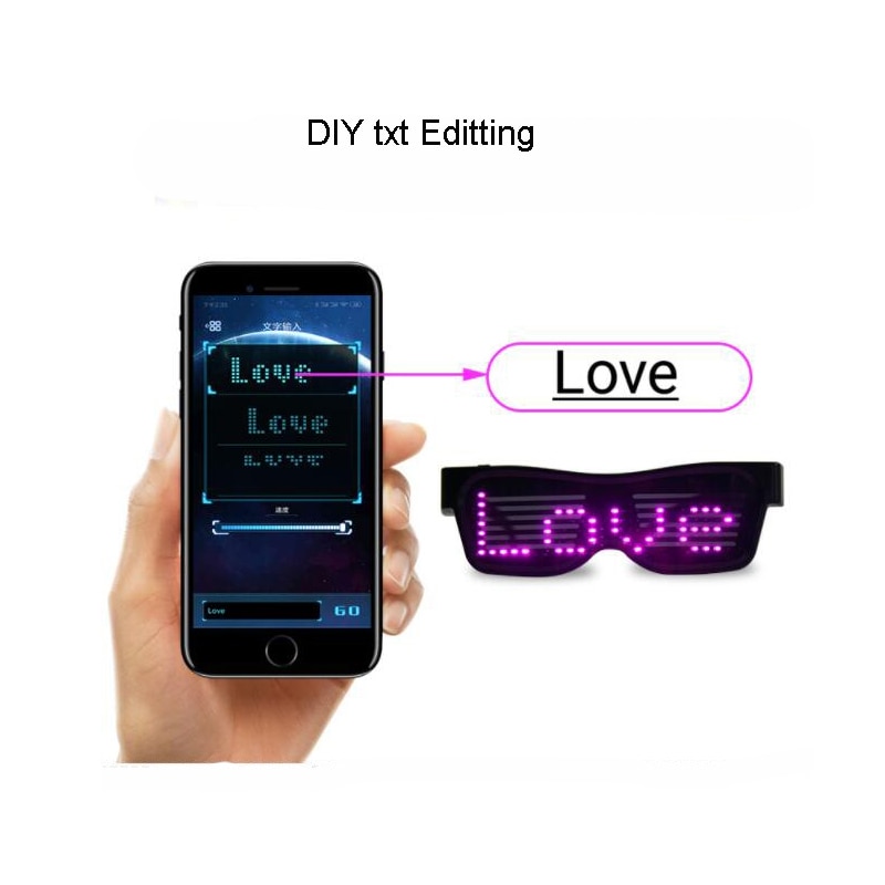 LED Light Glasses BlueTooth Party Eyewear