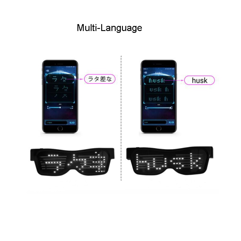 LED Light Glasses BlueTooth Party Eyewear