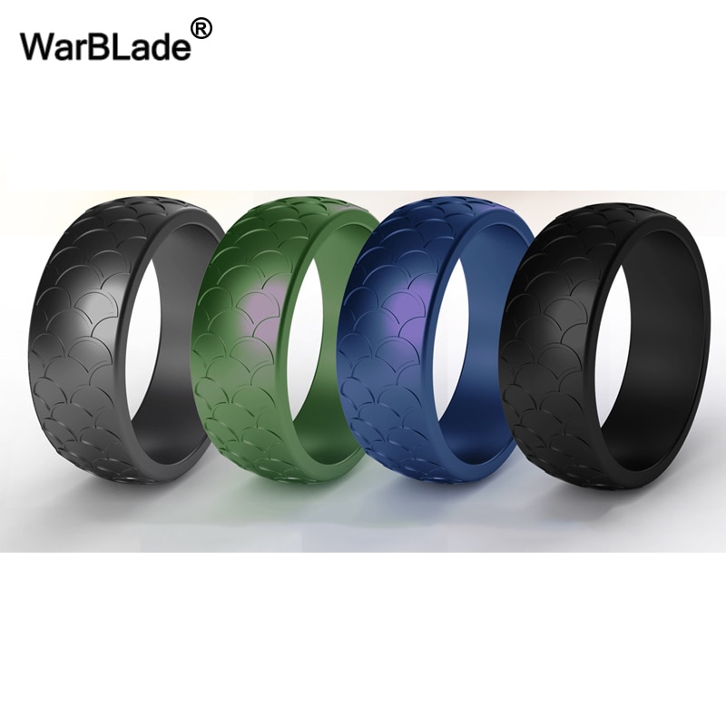 Silicone Ring Bands Set of 4 Hypoallegenic Rings