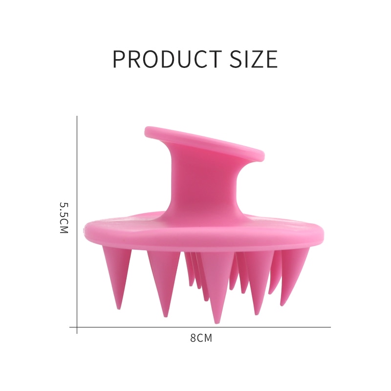 Scalp Scrubber Brush Silicone Comb