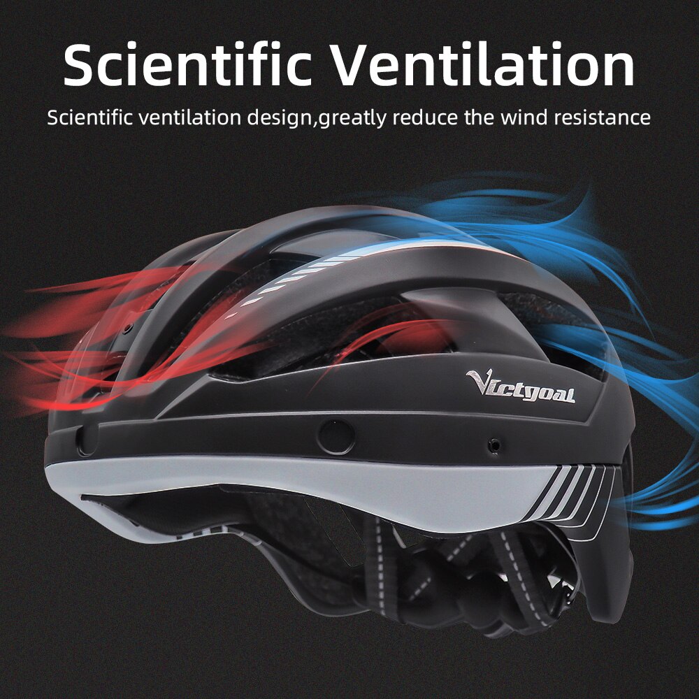 Cycling Helmet with Visor and Light