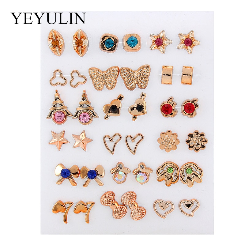 Fashionable Stud Earrings Set