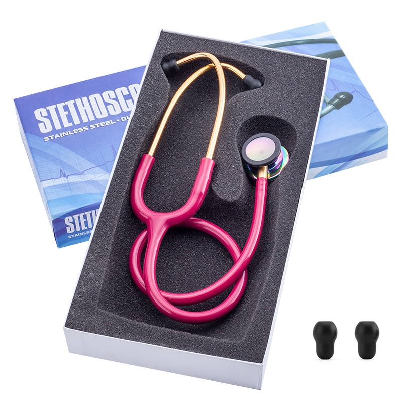 Pink Stethoscope Medical Equipment