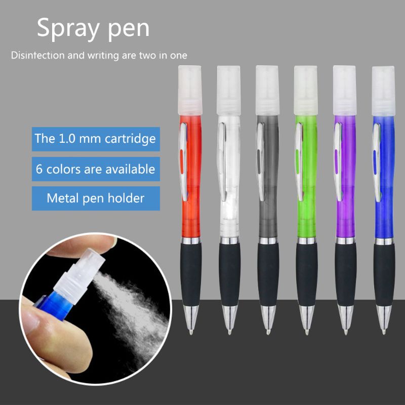 Sanitizer Pens Ballpen with Sprayer (6 PCs)