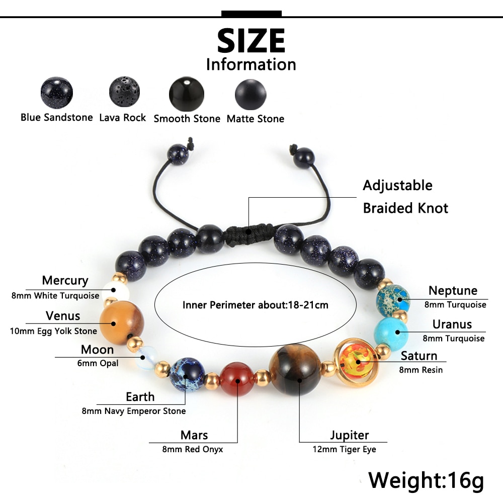 Solar System Bracelet Fashionable Jewelry