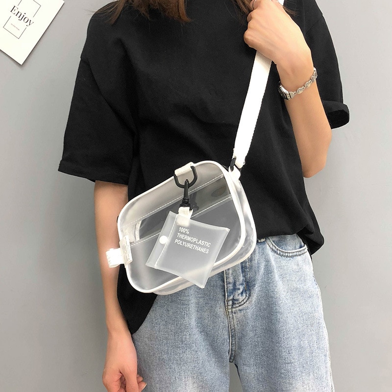 PVC Jelly Clear Crossbody Bag