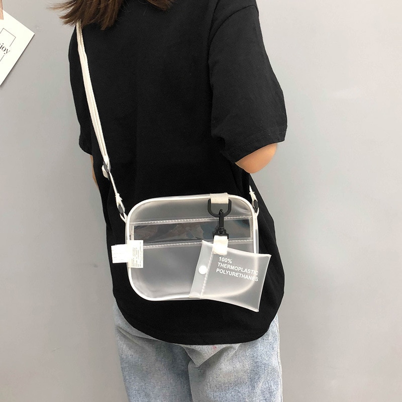 PVC Jelly Clear Crossbody Bag