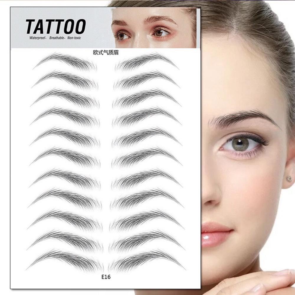 4D Eyebrow Stickers Hair-Like Tattoo (11 pairs)