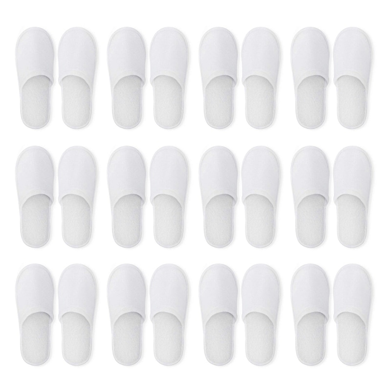 Unisex Disposable Slippers (12 Pairs)