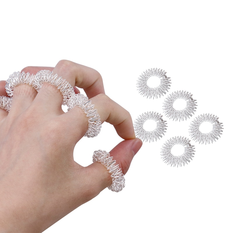 Acupressure Rings Finger Massager (10 Pcs)