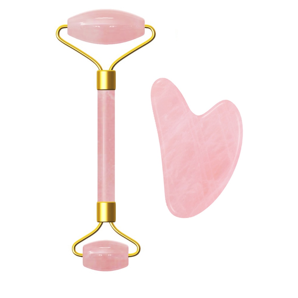 Rose Quartz Face Roller Anti-Wrinkle Tool