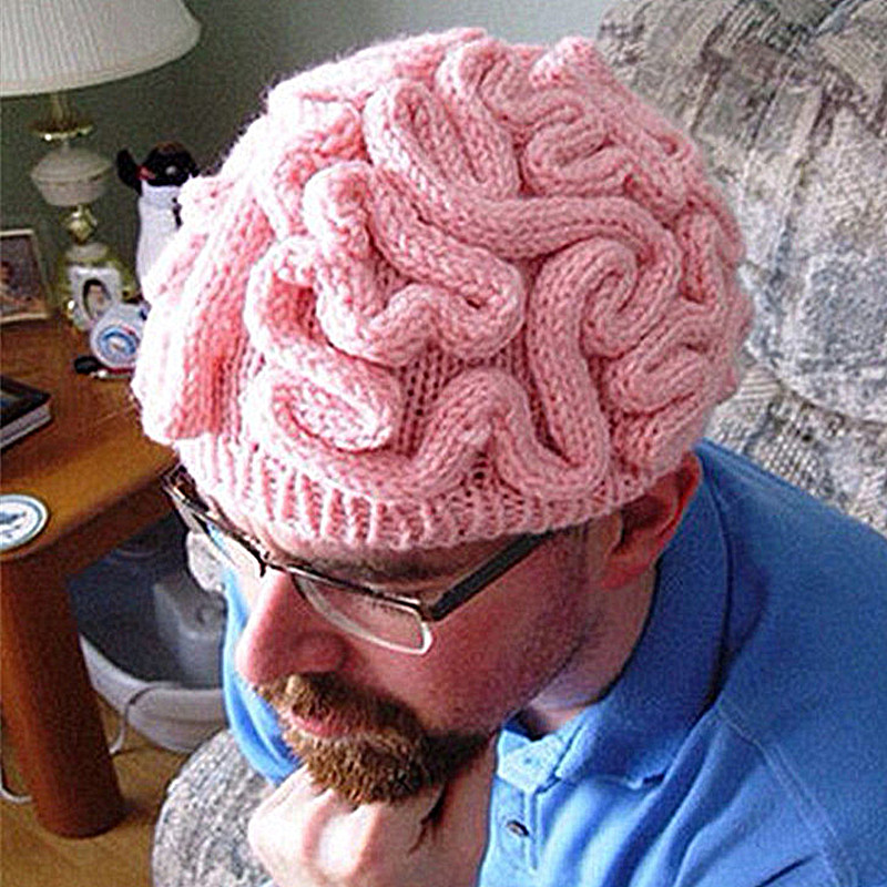 Brain Hat Funny Winter Bonnet