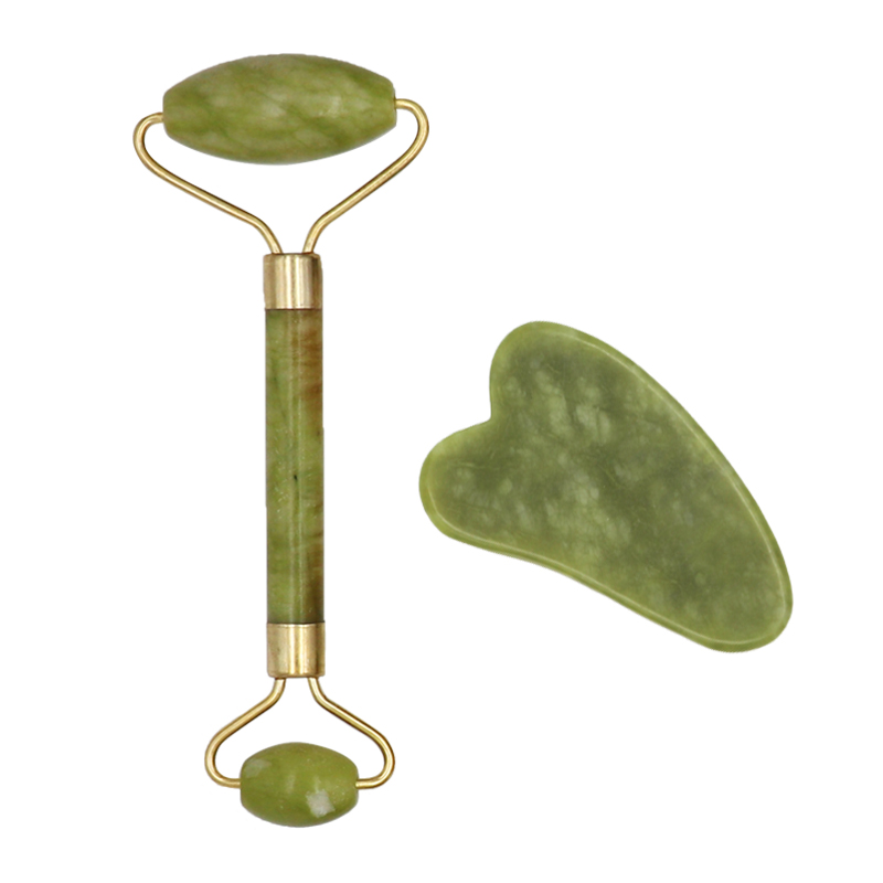 Jade Facial Massage Roller Gua Sha Tool