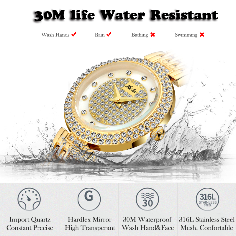 Luxury Watch For Women With Rhinestone