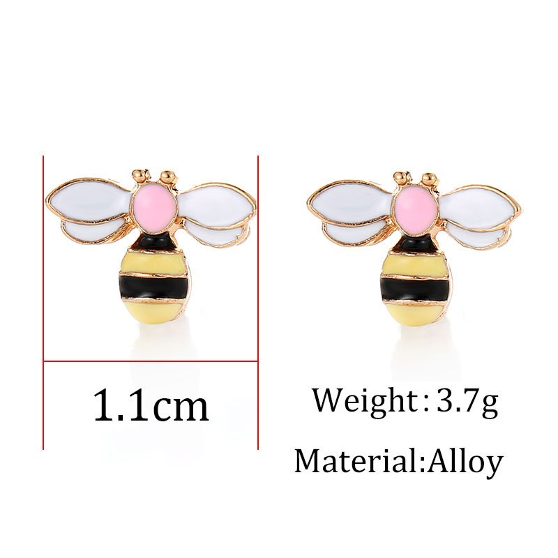 Bumble Bee Earrings Stud Accessory