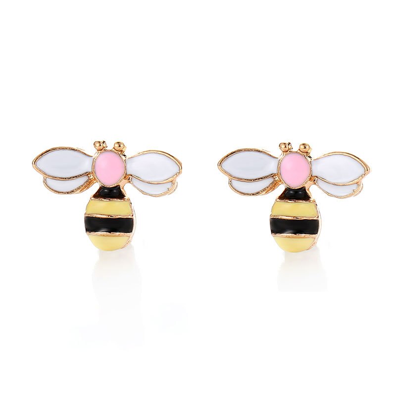 Bumble Bee Earrings Stud Accessory