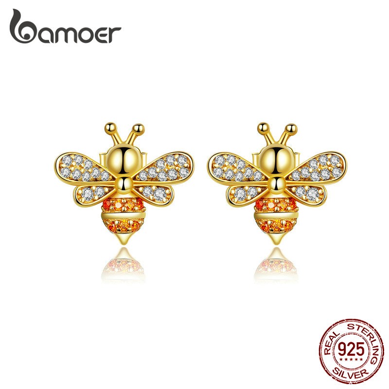 Bee Earrings Ladies Fashionable Stud Earrings