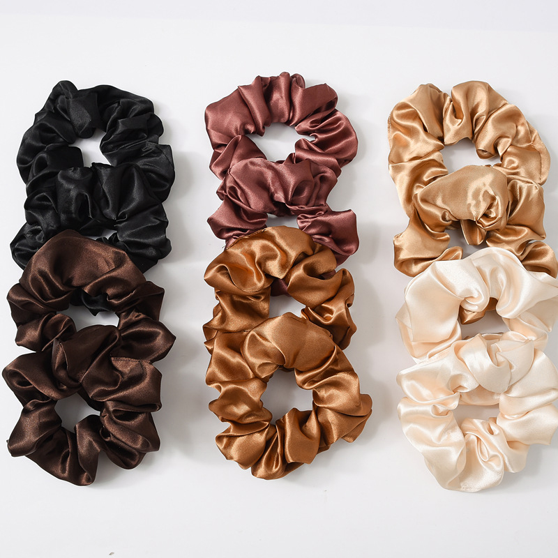 Silk Hair Tie Ponytail Scrunchie