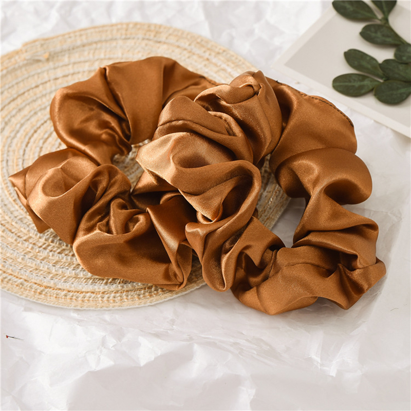 Silk Hair Tie Ponytail Scrunchie