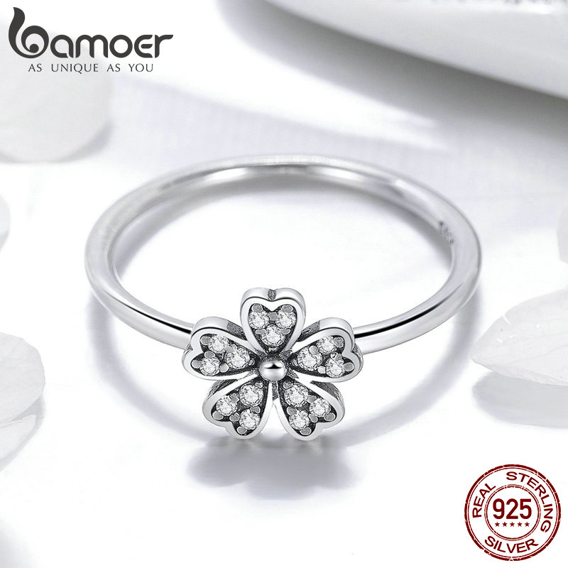 Daisy Ring 925 Sterling Silver Jewelry Ring