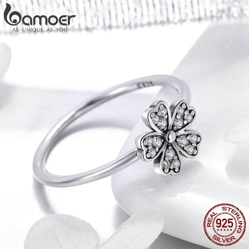 Daisy Ring 925 Sterling Silver Jewelry Ring