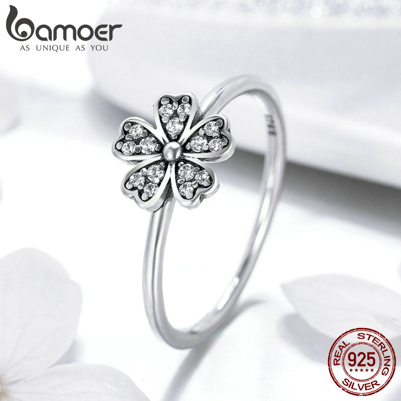 Daisy Ring 925 Sterling Silver Jewelry Ring