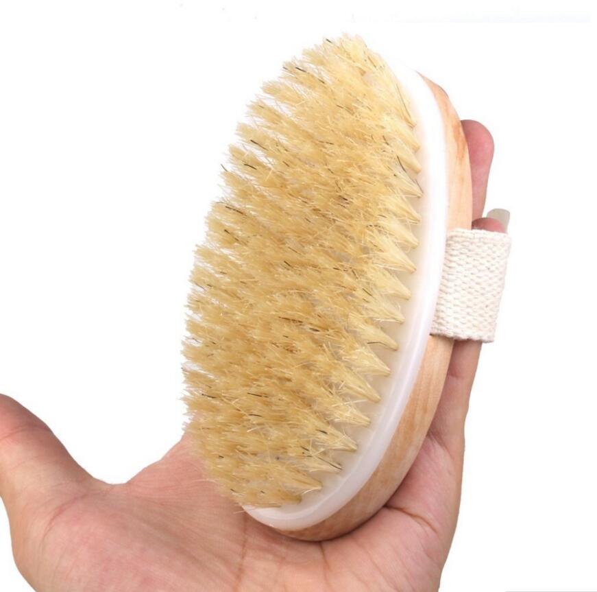 Body Scrub Brush Wooden Exfoliator