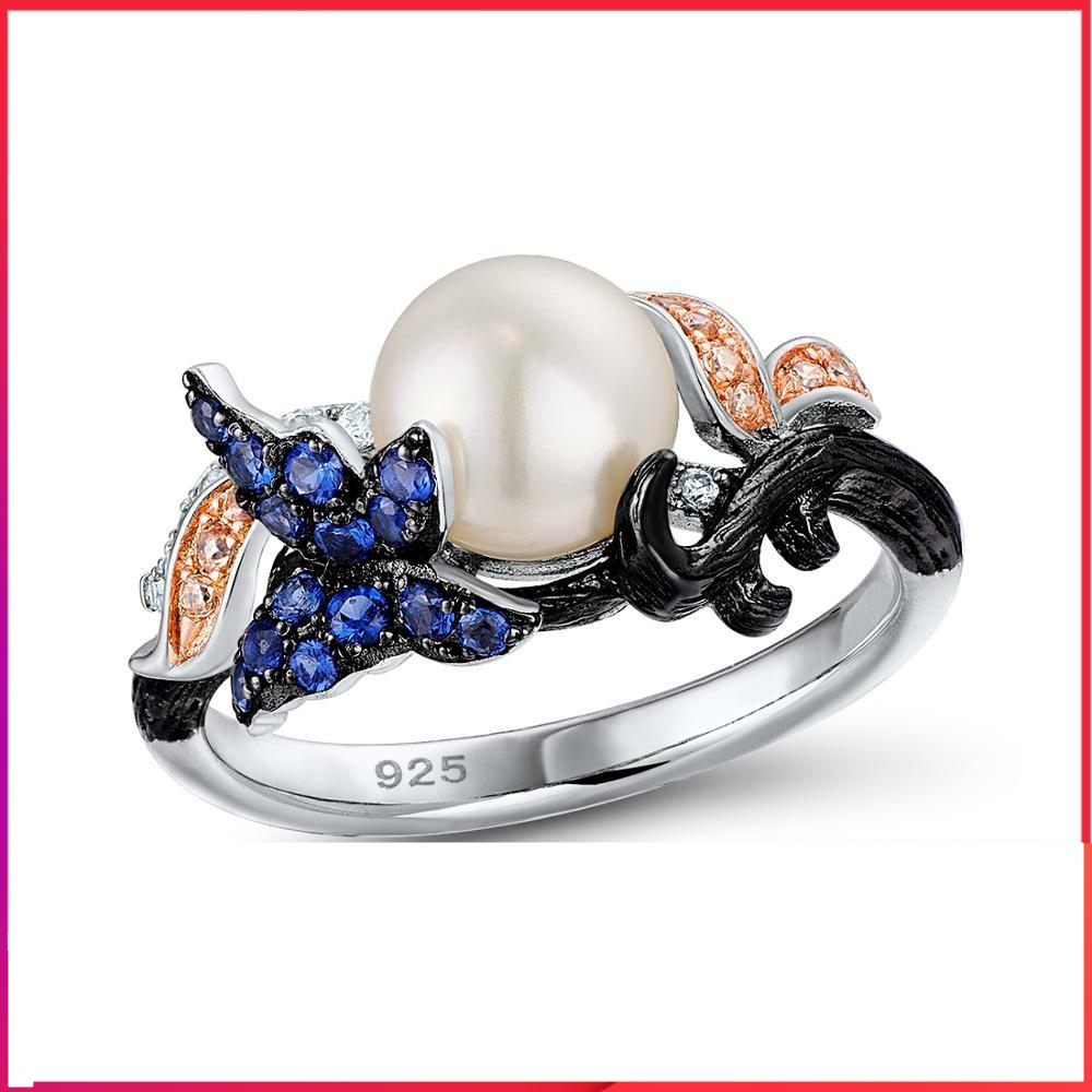 Pearl Ring For Women Sterling Silver Ring