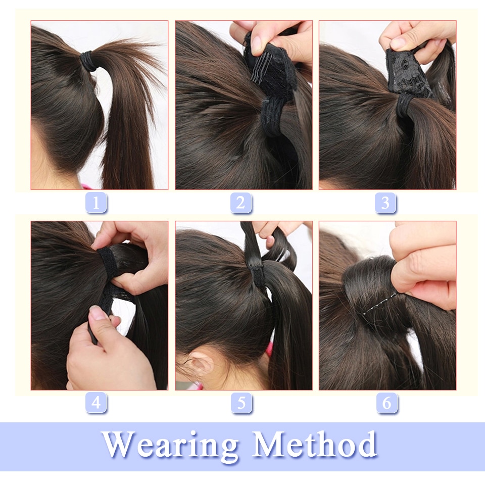 Pony Tail Hair Extension Synthetic Hair