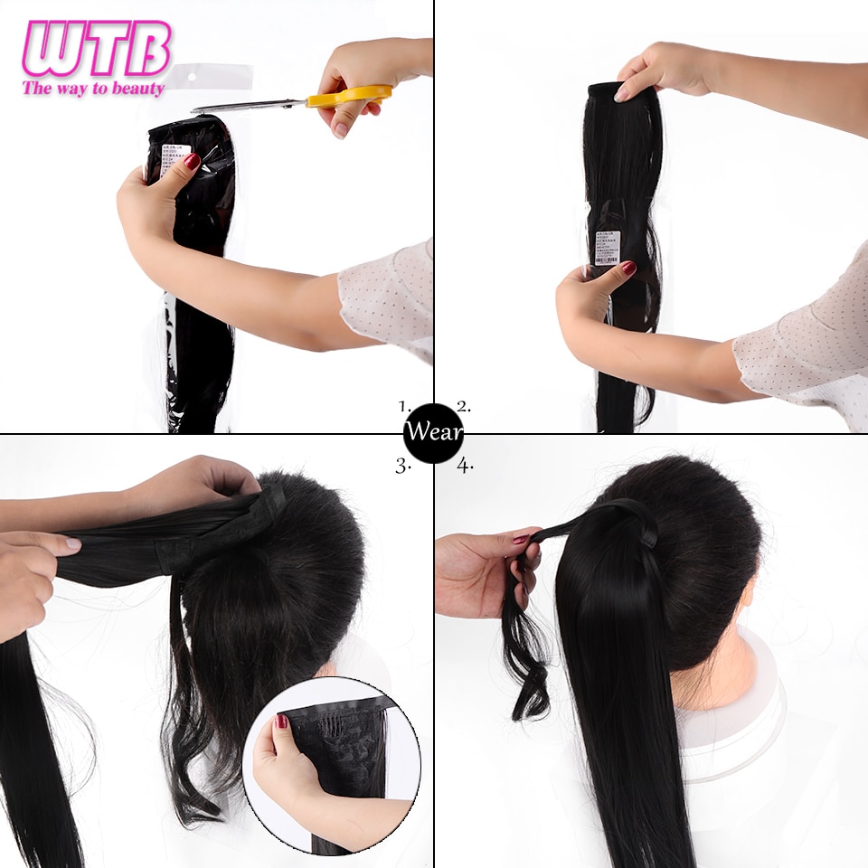 Pony Tail Hair Extension Synthetic Hair