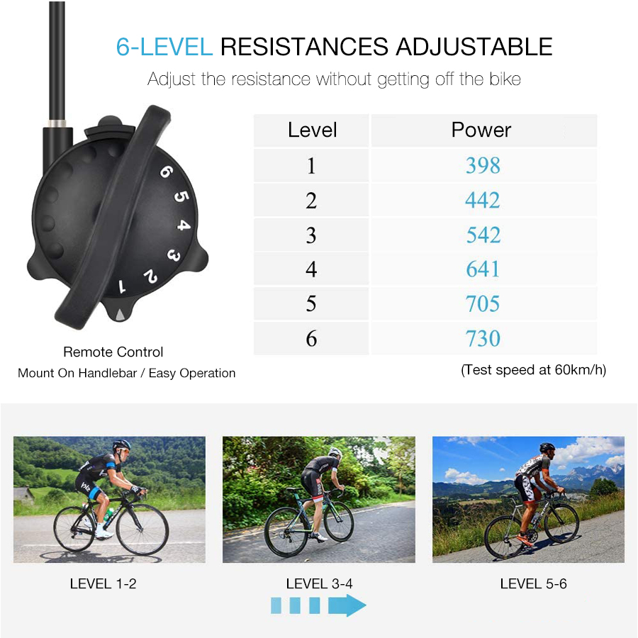 Bicycle Trainer Stand Adjustable Resistance