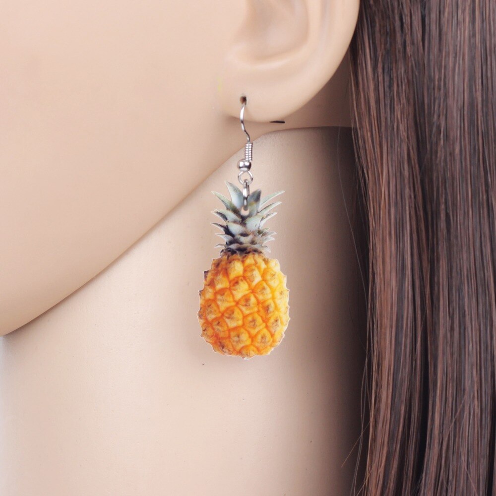 Pineapple Earrings Summer Fruit Earrings