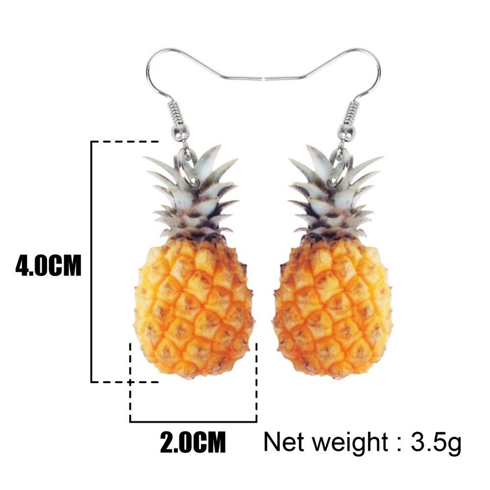 Pineapple Earrings Summer Fruit Earrings