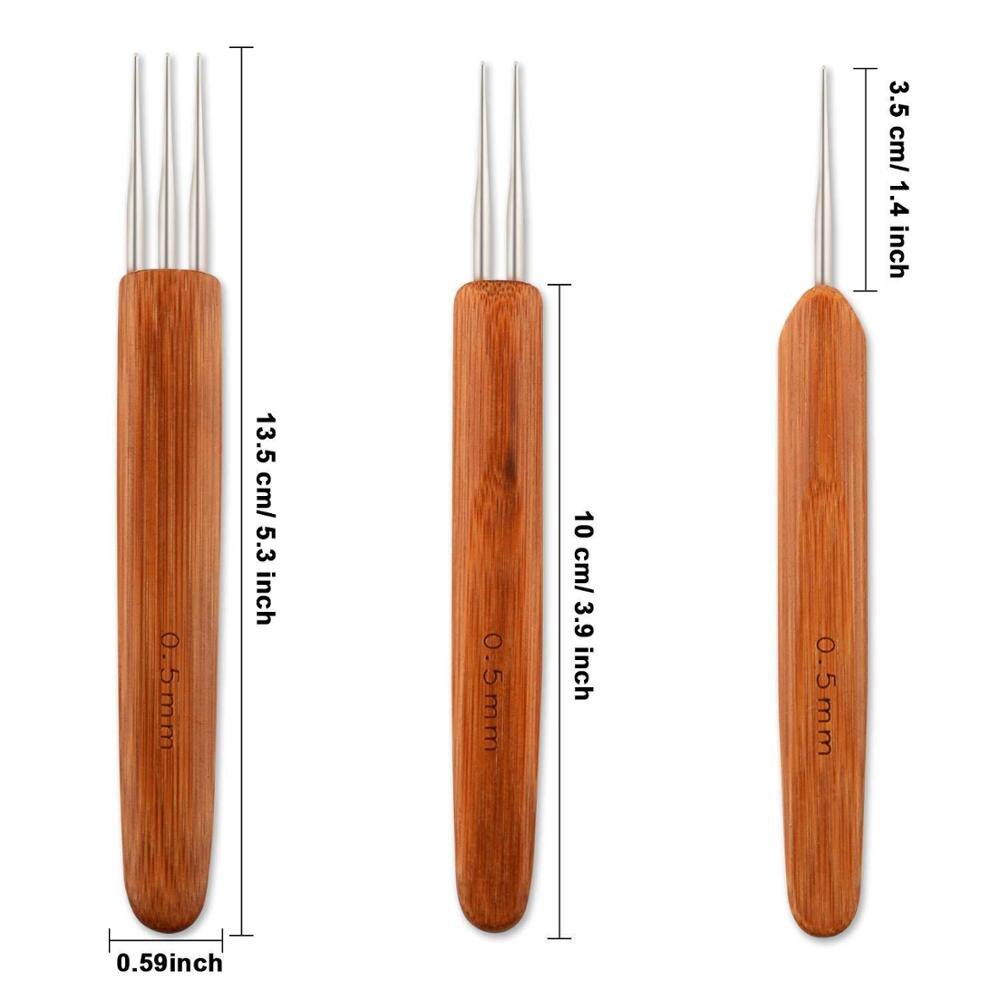 Dreadlock Crochet Hook Hair Tool (3 pcs)