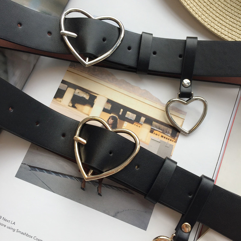 Heart Buckle Belt Fashionable Ladies Belt