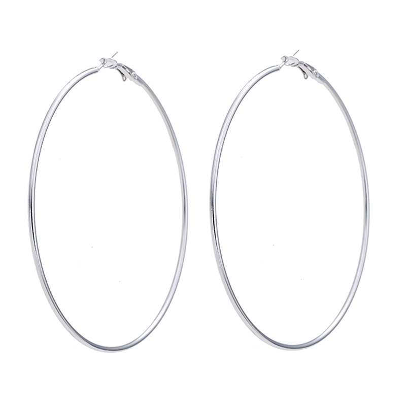 Big Round Earrings Ladies Fashion Jewelry