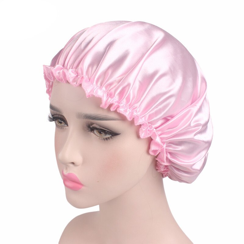 Silk Night Cap Elastic Head Cover