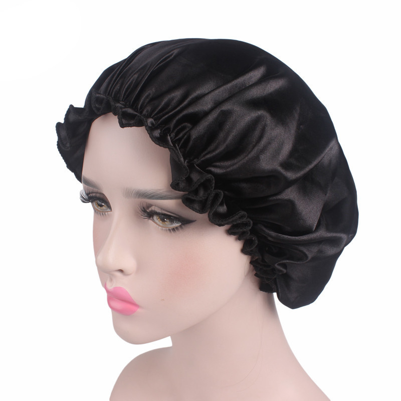 Silk Night Cap Elastic Head Cover