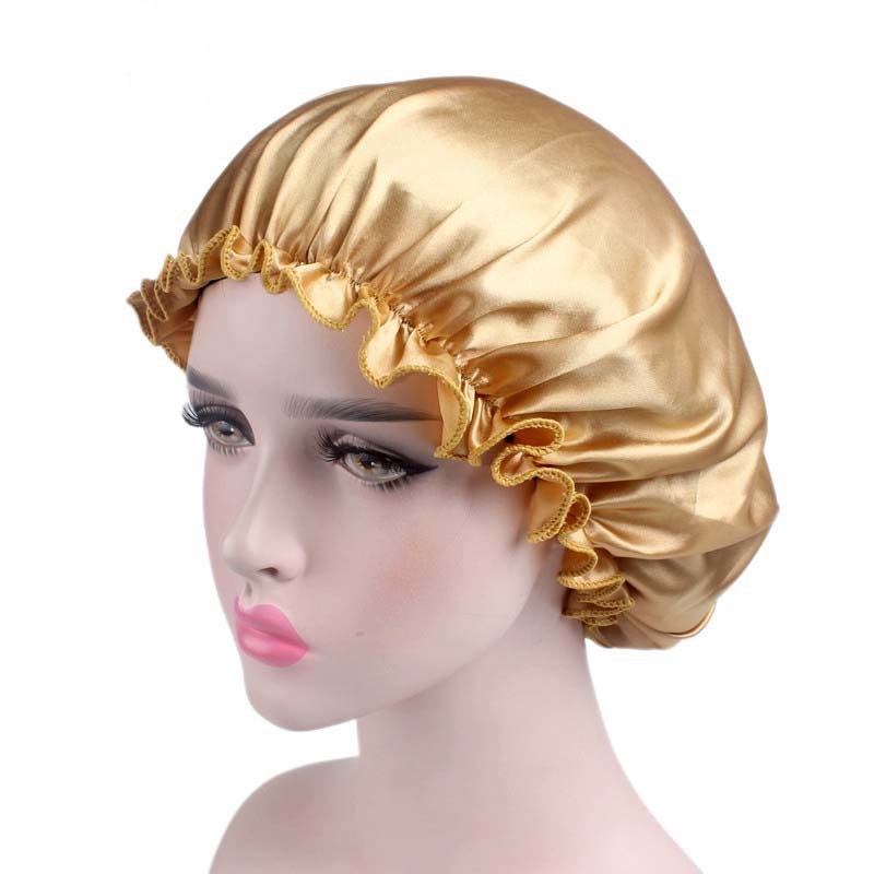 Silk Night Cap Elastic Head Cover