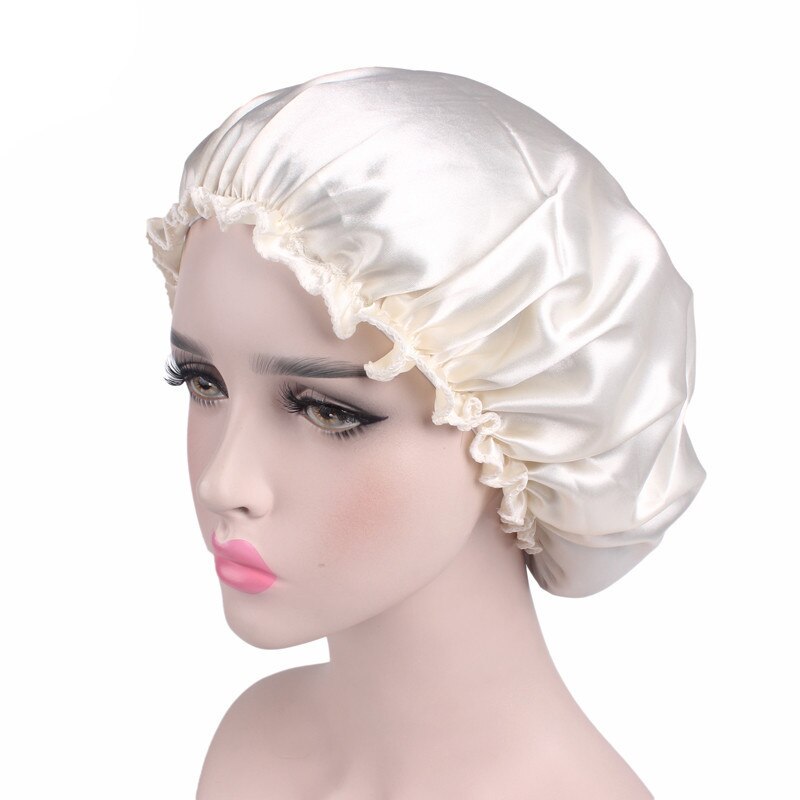 Silk Night Cap Elastic Head Cover