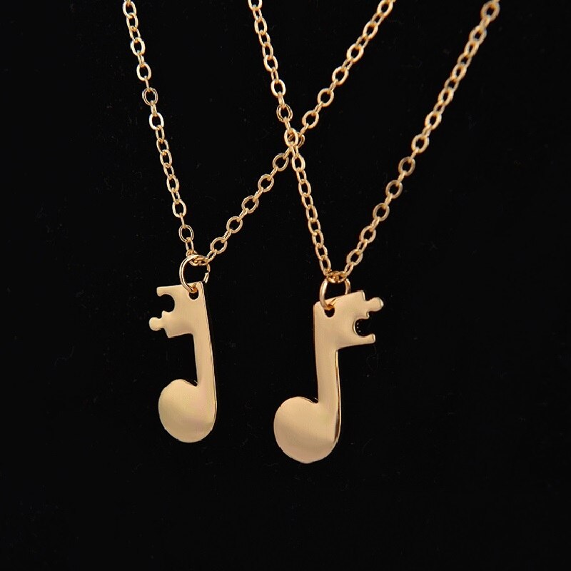 Music Note Necklaces Friendship Necklace (2 pcs)