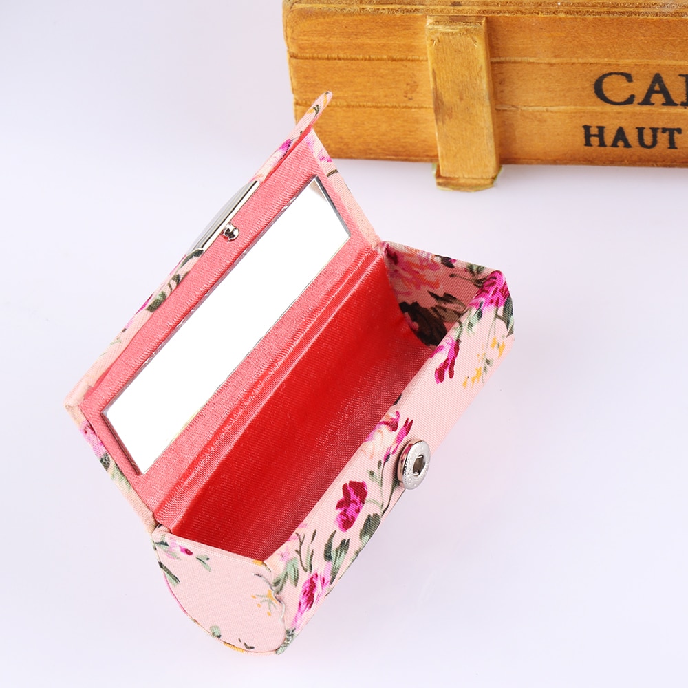 Lipstick Case with Mirror Vintage Holder