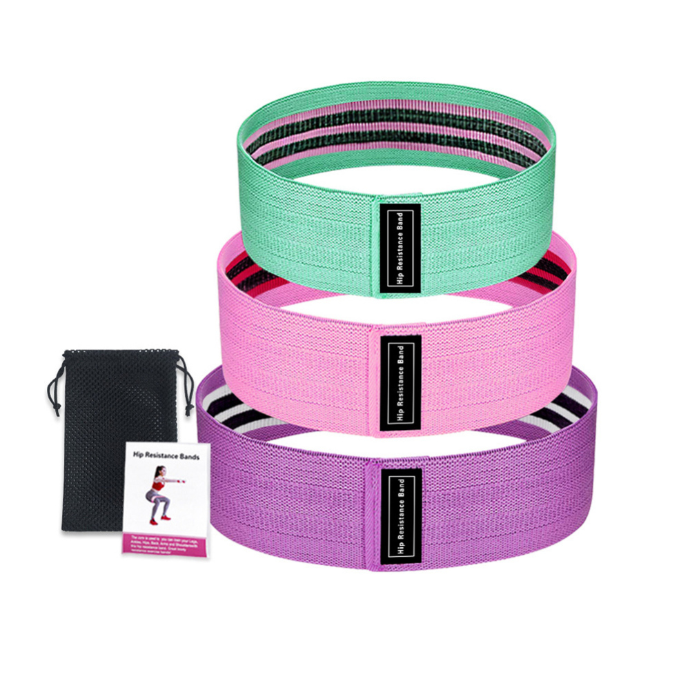 Cloth Resistance Band Fitness Set (3pcs)