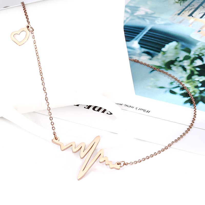 Heartbeat Necklace Ladies Lovely Necklace