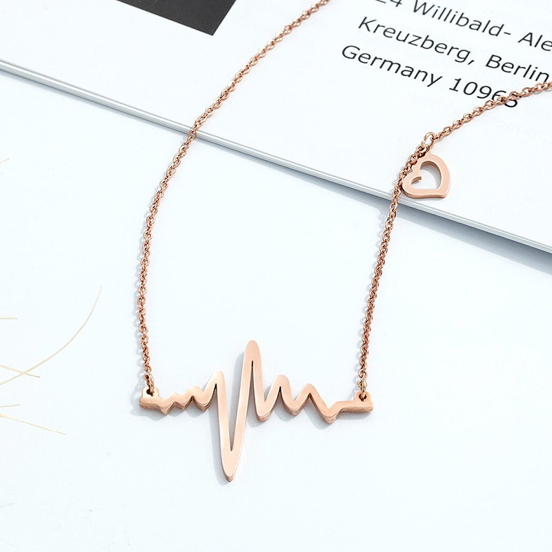 Heartbeat Necklace Ladies Lovely Necklace