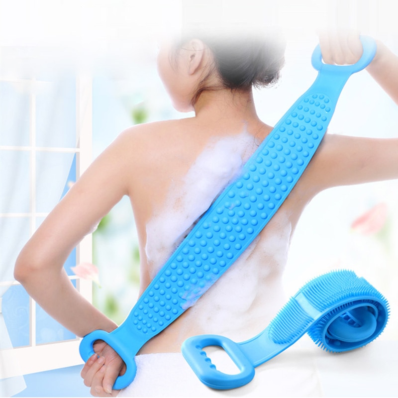 Bath Scrubber Silicone Loofah with Handle