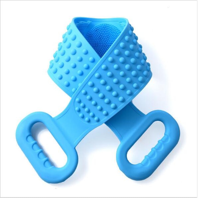 Bath Scrubber Silicone Loofah with Handle