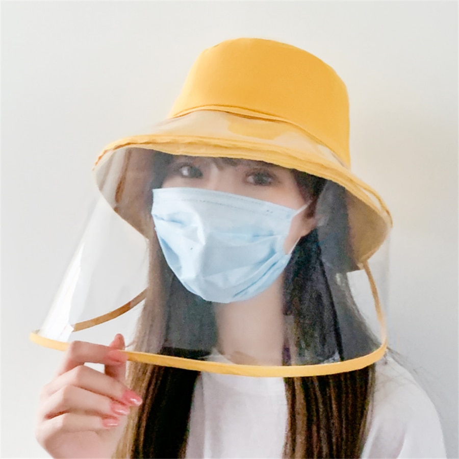 Removable Clear Face Shield with Hat